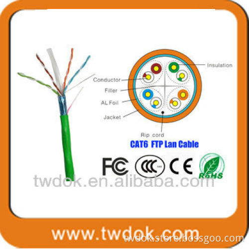 pure copper passed fluke test of 25 pair cat 6 cable